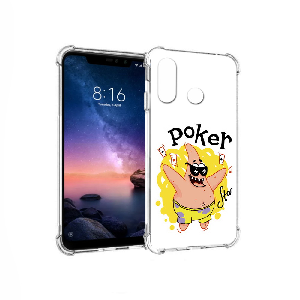 

Чехол MyPads Tocco для Xiaomi Redmi Note 6 Патрик (PT118671.310.133), Прозрачный, Tocco