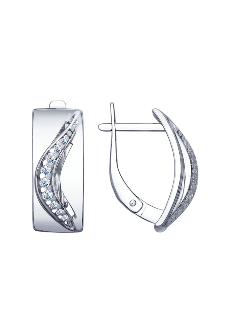 

Серьги из серебра с фианитом SOKOLOV 94022653, 94022653_k