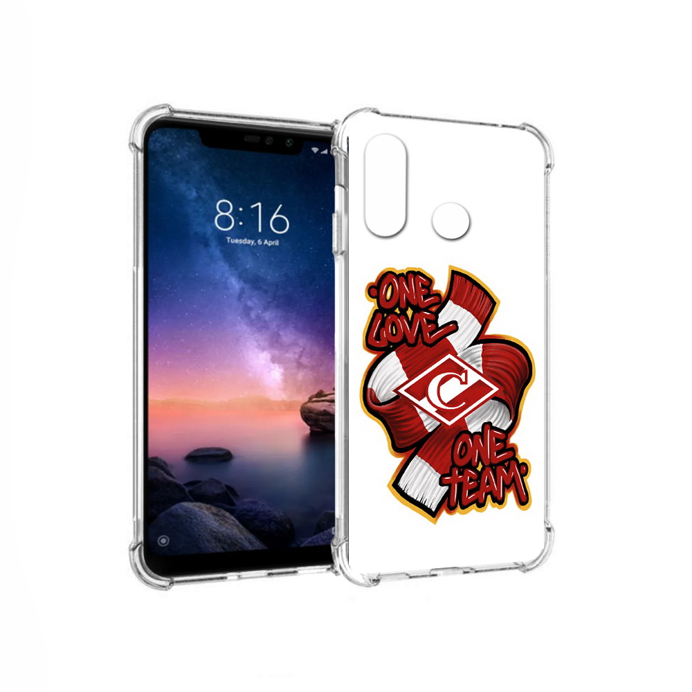 

Чехол MyPads Tocco для Xiaomi Redmi Note 6 Одна любовь-Спартак (PT118671.310.126), Прозрачный, Tocco