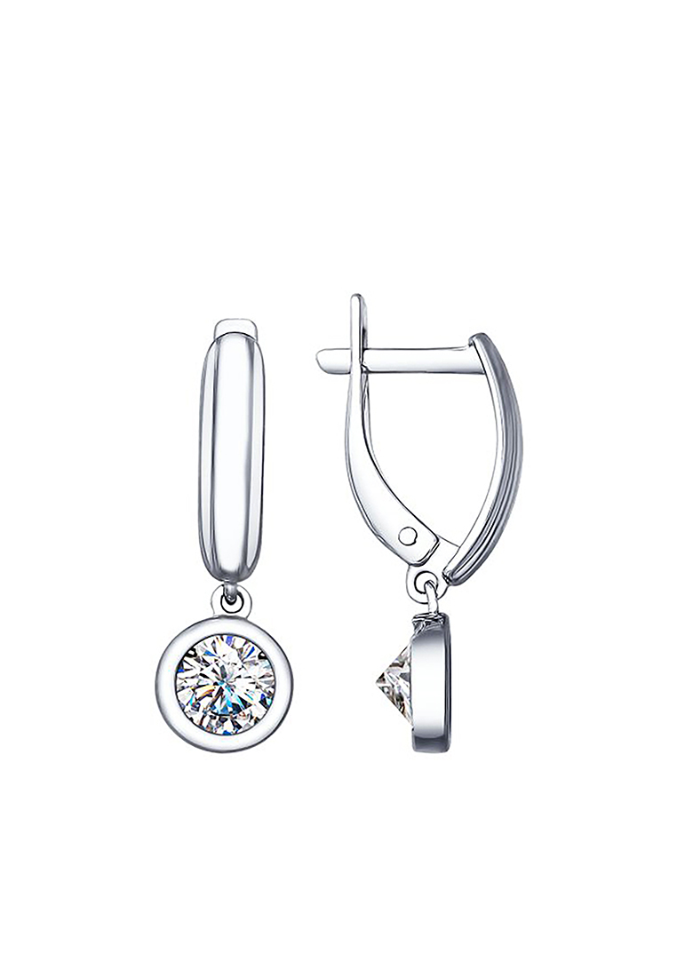 

Серьги из серебра с фианитом SOKOLOV 94022638, 94022638