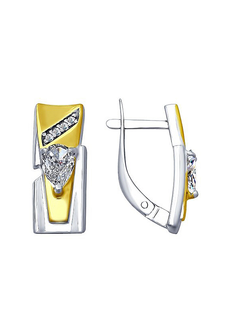 

Серьги из серебра с фианитом SOKOLOV 94022607, 94022607_k