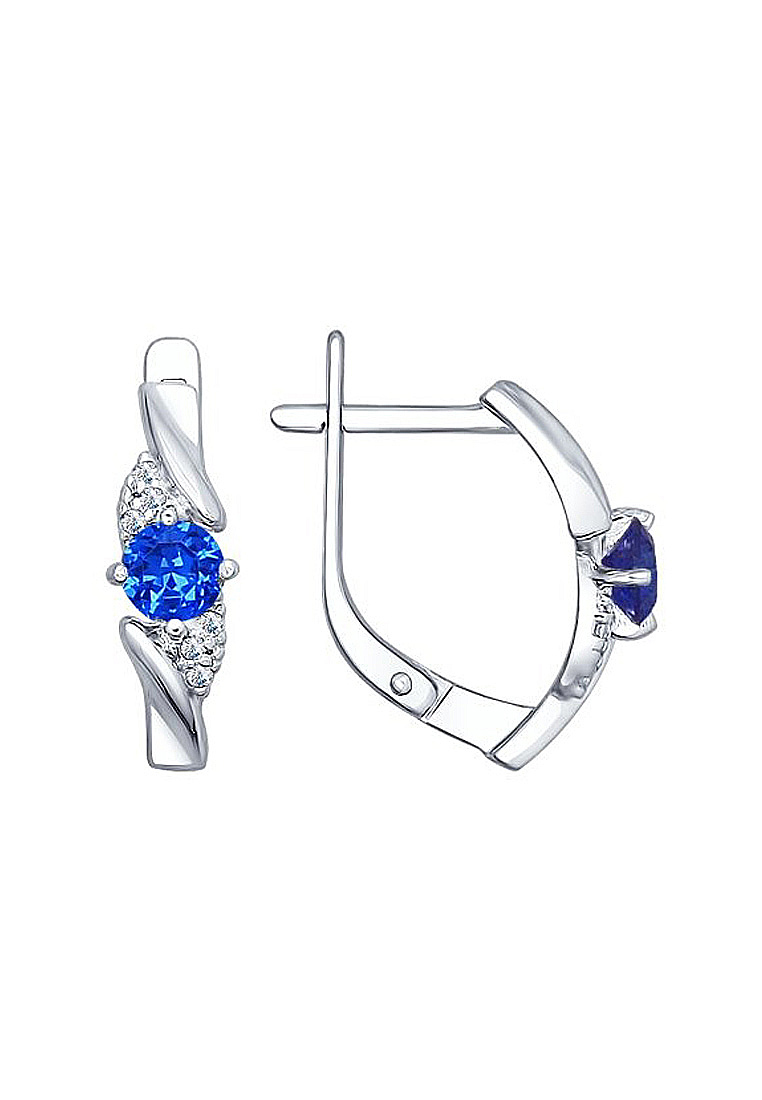 

Серьги из серебра с фианитом SOKOLOV 94022385, 94022385_k