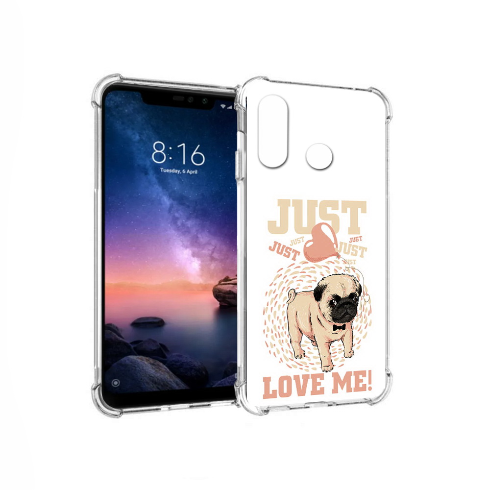 

Чехол MyPads Tocco для Xiaomi Redmi Note 6 Люби меня (PT118671.310.109), Прозрачный, Tocco