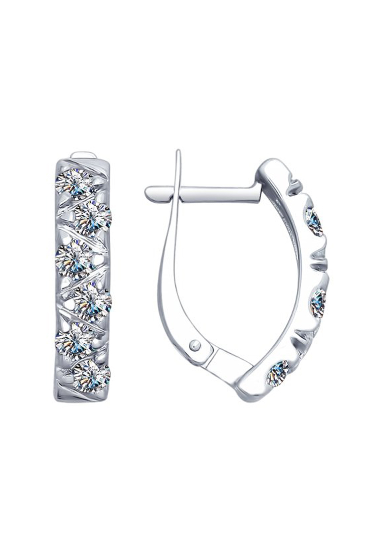 

Серьги из серебра с фианитом SOKOLOV 94022567, 94022567_k