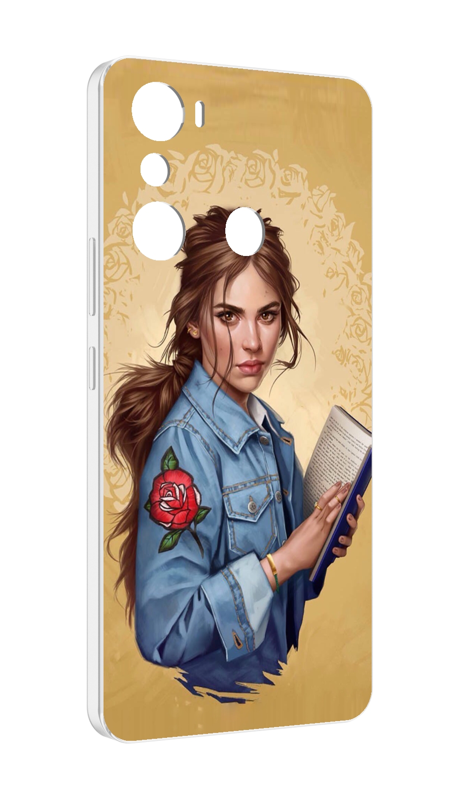 

Чехол MyPads девушка-в-бежевом-фоне для Infinix Hot 20i, Прозрачный, Tocco