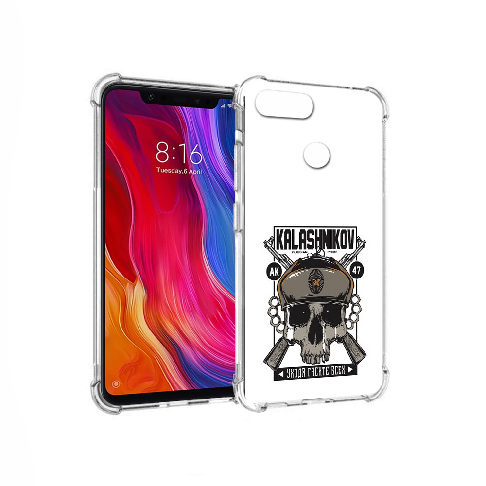 

Чехол MyPads Tocco для Xiaomi Mi 8 Lite Калашников (PT119514.309.94), Прозрачный, Tocco