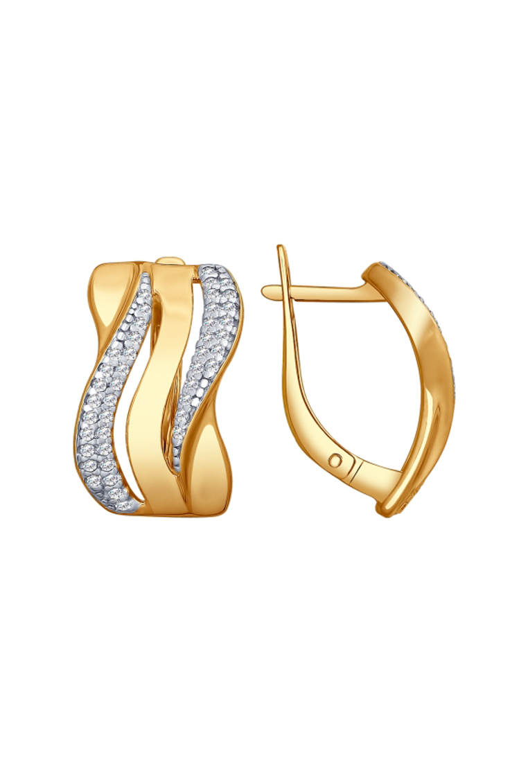 

Серьги из серебра с фианитом SOKOLOV 93020807, 93020807_k