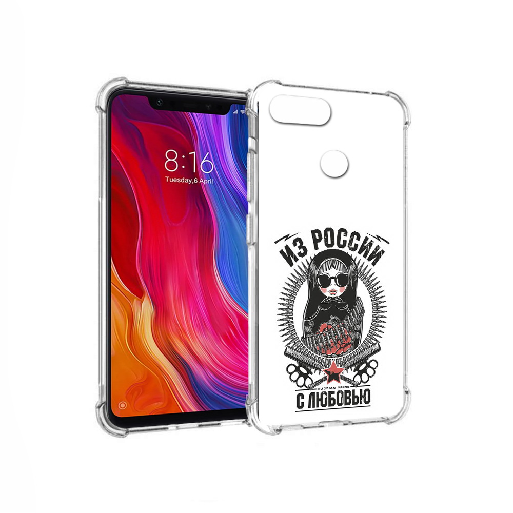 

Чехол MyPads Tocco для Xiaomi Mi 8 Lite Из России с любовью (PT119514.309.91), Прозрачный, Tocco