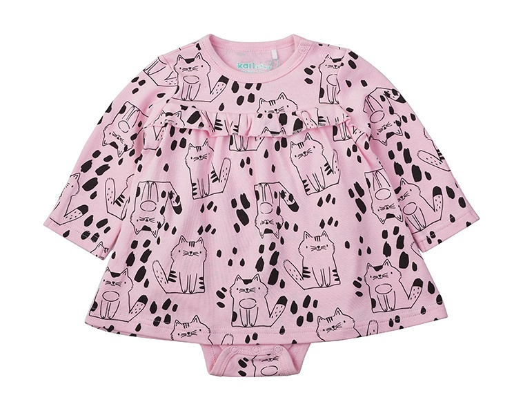 

Боди детское Kari Baby AW24B21703504, розовый, 68, 231487