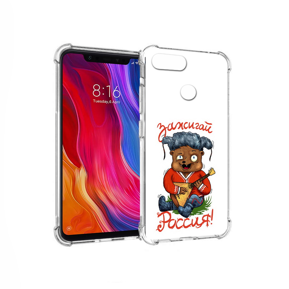 

Чехол MyPads Tocco для Xiaomi Mi 8 Lite Зажигай Россия (PT119514.309.82), Прозрачный, Tocco