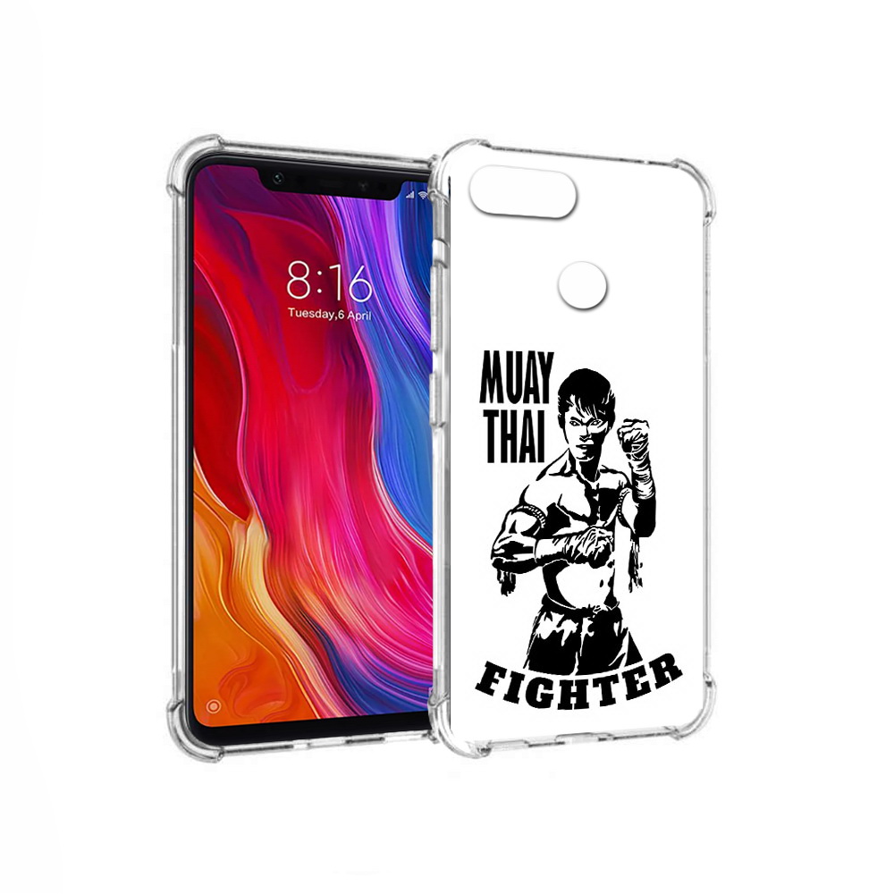 

Чехол MyPads Tocco для Xiaomi Mi 8 Lite Единоборства муайтай (PT119514.309.76), Прозрачный, Tocco