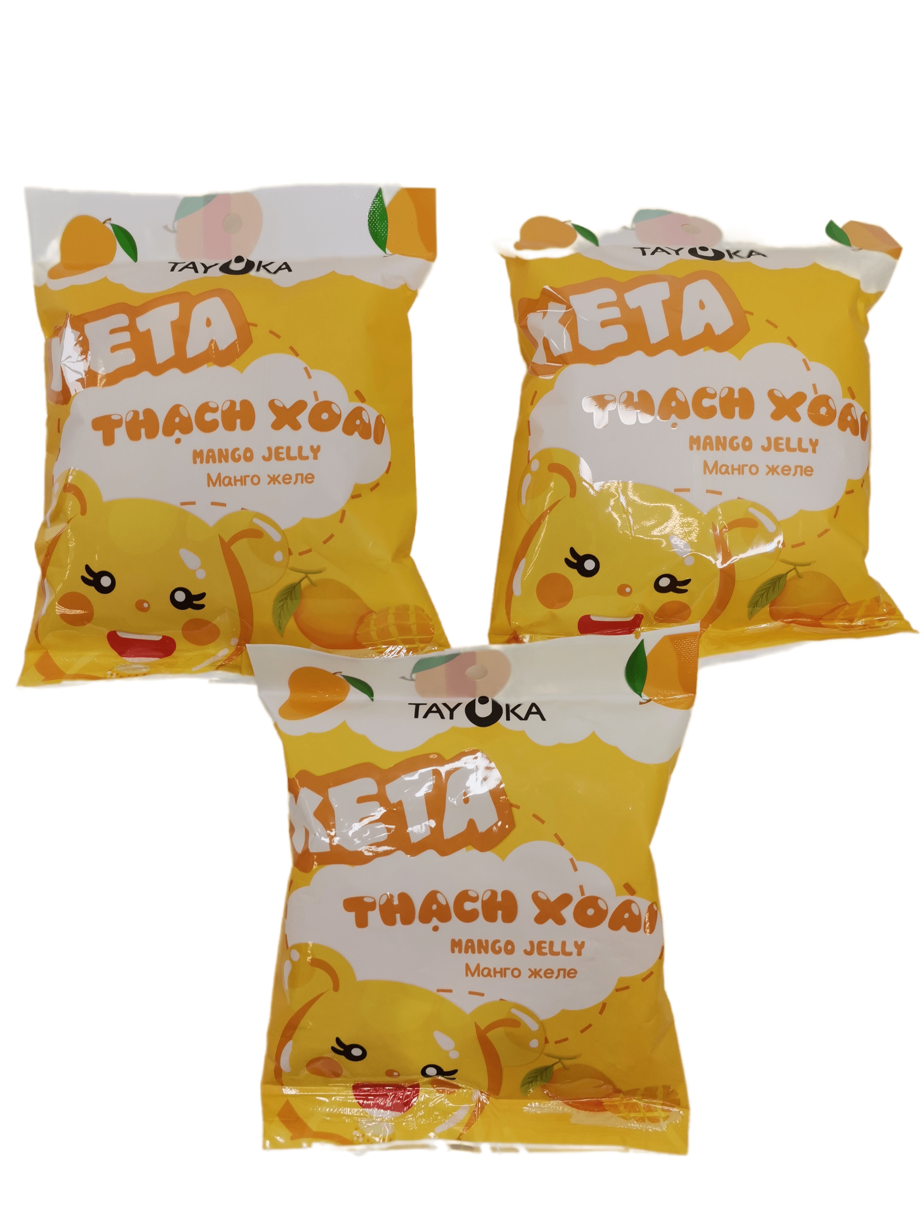 Желе КЕТА фруктовое в пакетиках, вкус Манго, 100 г х 3 шт