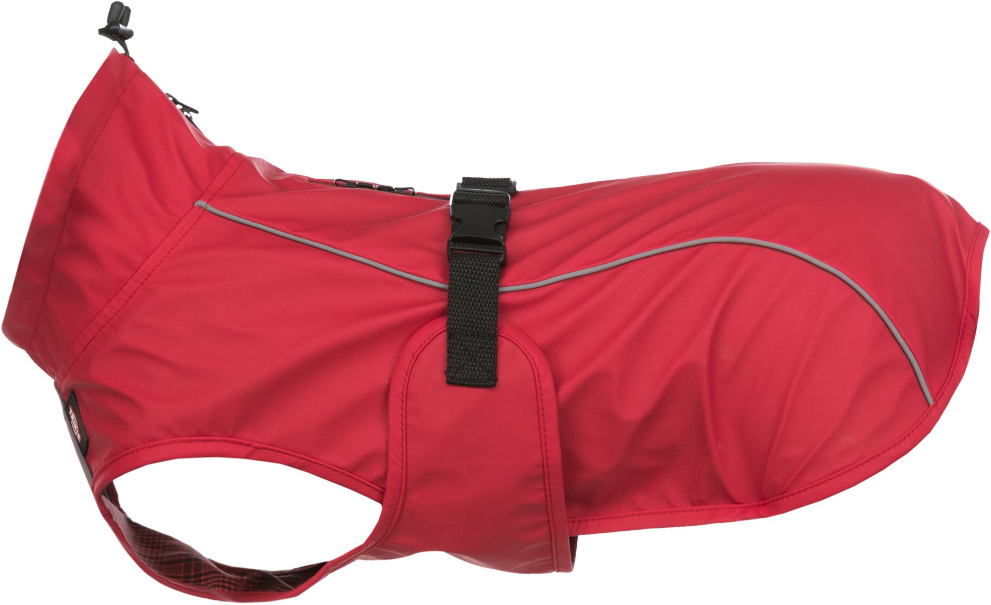фото Попона, дождевик для собак trixie vimy, унисекс, красный, xs, длина спины 30 см