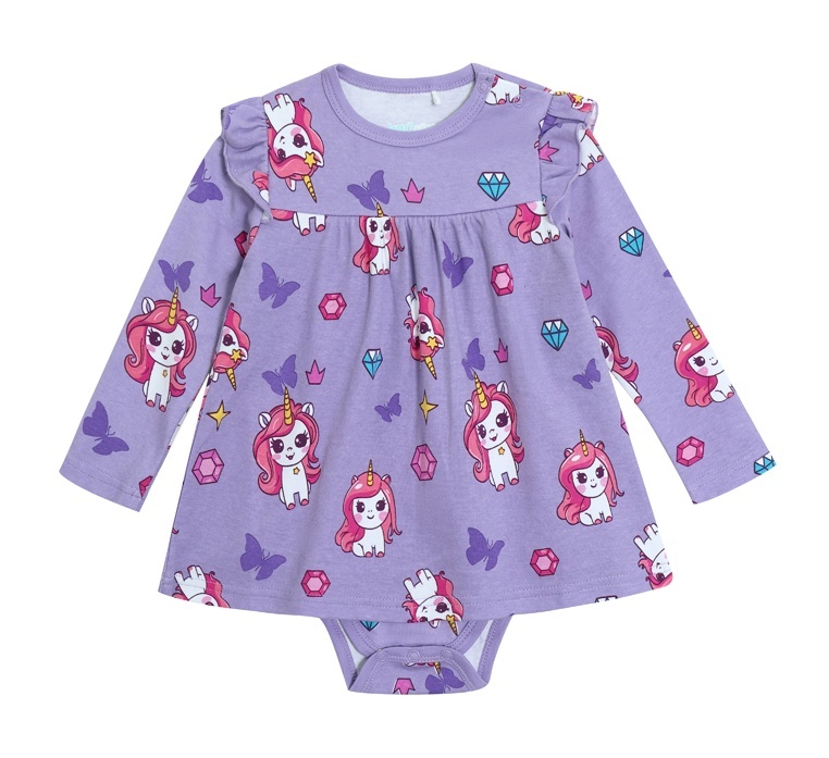 

Боди детское Kari Baby AW24B16803203, фиолетовый, 74, 234523