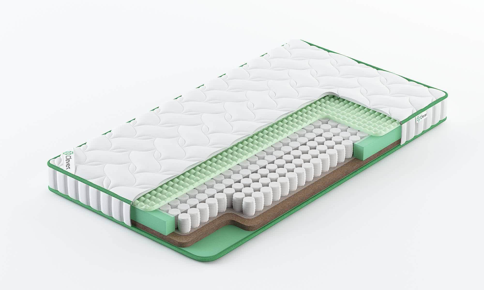 

Матрас Clever Force Slim 120x205, Белый, CLEVER FORCE SLIM