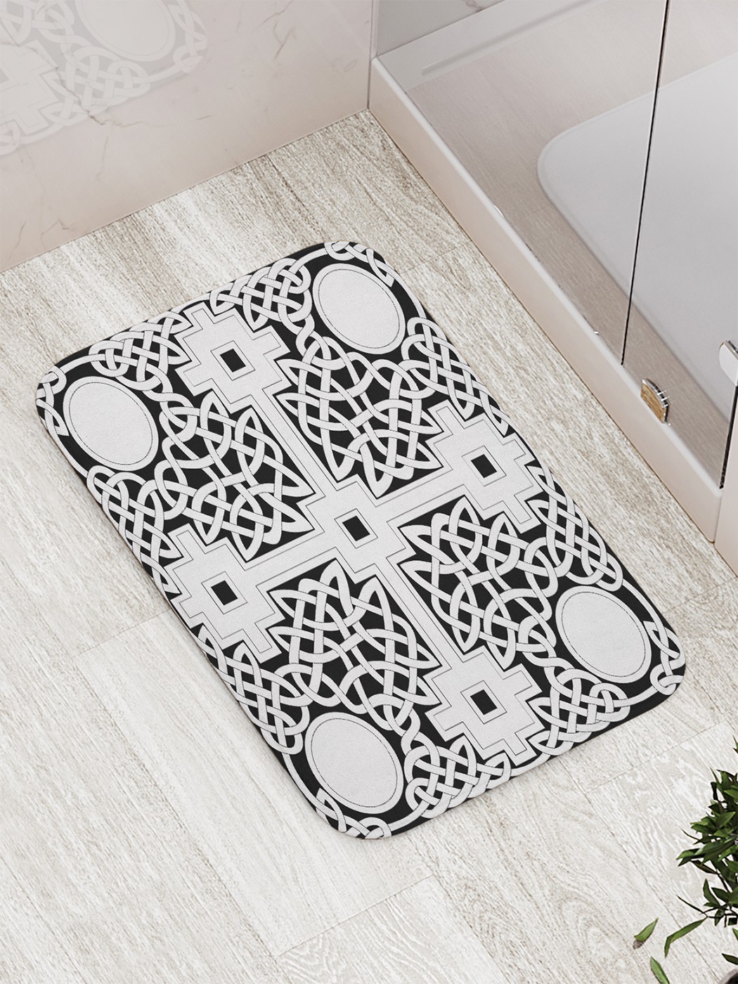 

Коврик противоскользящий для ванной, сауны, бассейна, 77х52 см bath_64470 JoyArty