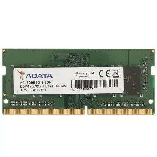 

Оперативная память ADATA 8GB DDR4 2666 SO-DIMM Premier AD4S26668G19-SGN, CL19, 1.2V