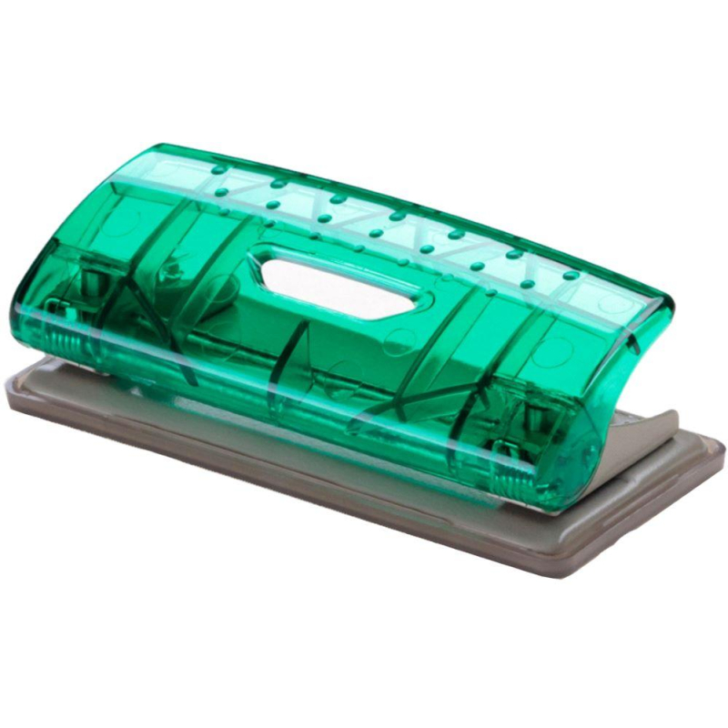 Дырокол Office Force 35123 Mini Transparent,зел.пр,мет.осн,6л,2отв, (2шт.)