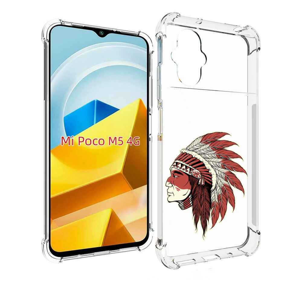 

Чехол MyPads Tocco для Xiaomi M5 красный индеец, Прозрачный, Tocco
