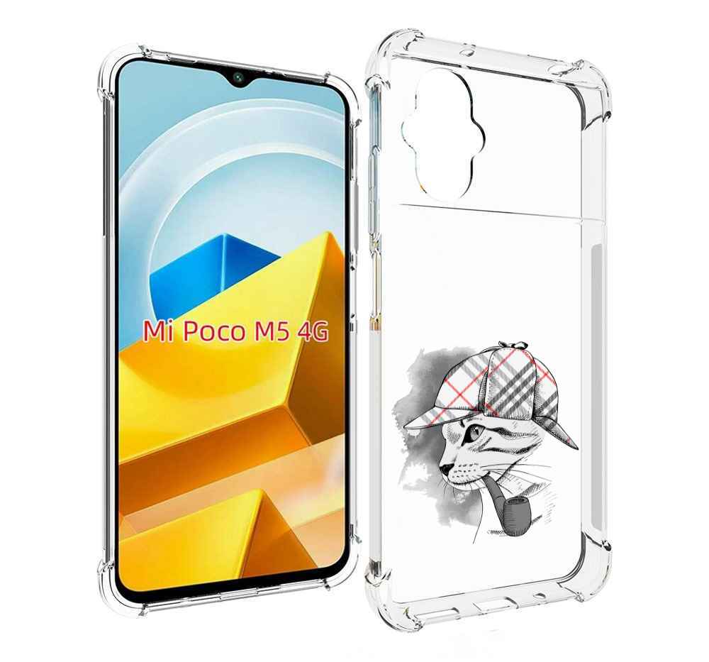 Чехол MyPads Tocco для Xiaomi M5 кошка с трубкой