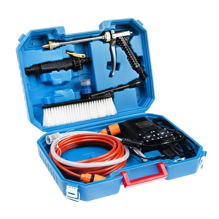 

Минимойка автомобильная, погружная, 12 В, 120 Вт, 9 л/мин, шланг 8 м, провод 3 м, в кейсе