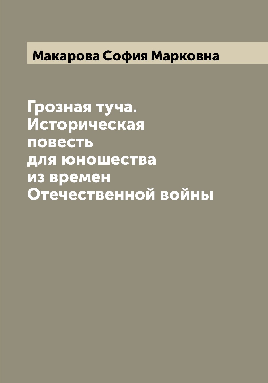 

Книга Грозная туча. Историческая повесть для юношества из времен Отечественной войны