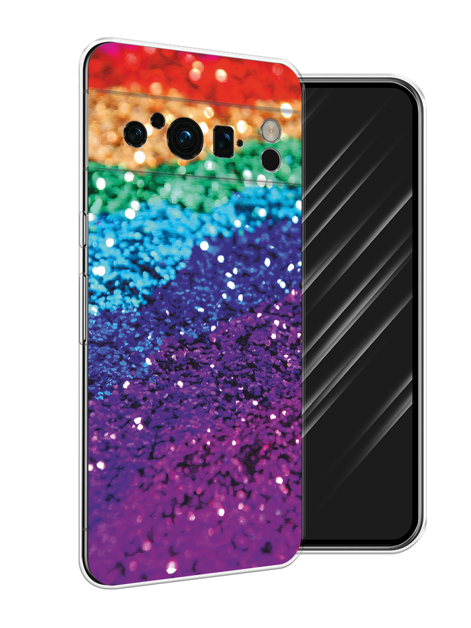 

Чехол Awog на Google Pixel 8 Pro "Блестящая радуга рисунок", Разноцветный, 271650-3