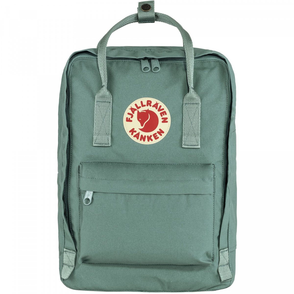 фото Рюкзак женский fjallraven kanken laptop 13 frost green, 35x25x16 см