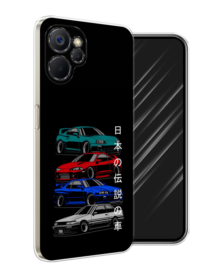 

Чехол Awog на Realme 9i 5G/10T 5G "JDM Legend cars", Зеленый;красный;синий, 2513950-5