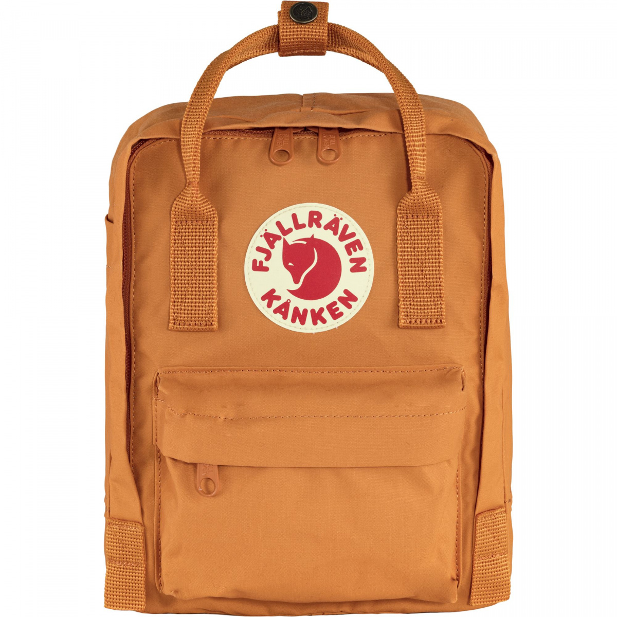 фото Рюкзак женский fjallraven kanken mini spicy orange, 29x20x13 см