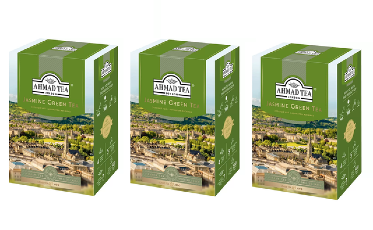 

Чай зеленый Ahmad Tea с жасмином, 200 г, 3 упаковки