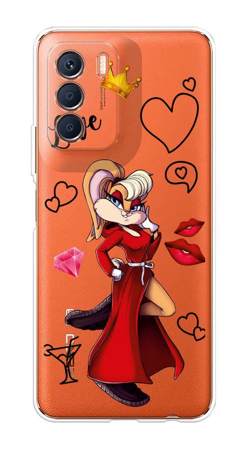 

Чехол на Infinix Zero 5G 2023 "Rich Lola Bunny", Красный;бежевый;оранжевый, 3104450-6