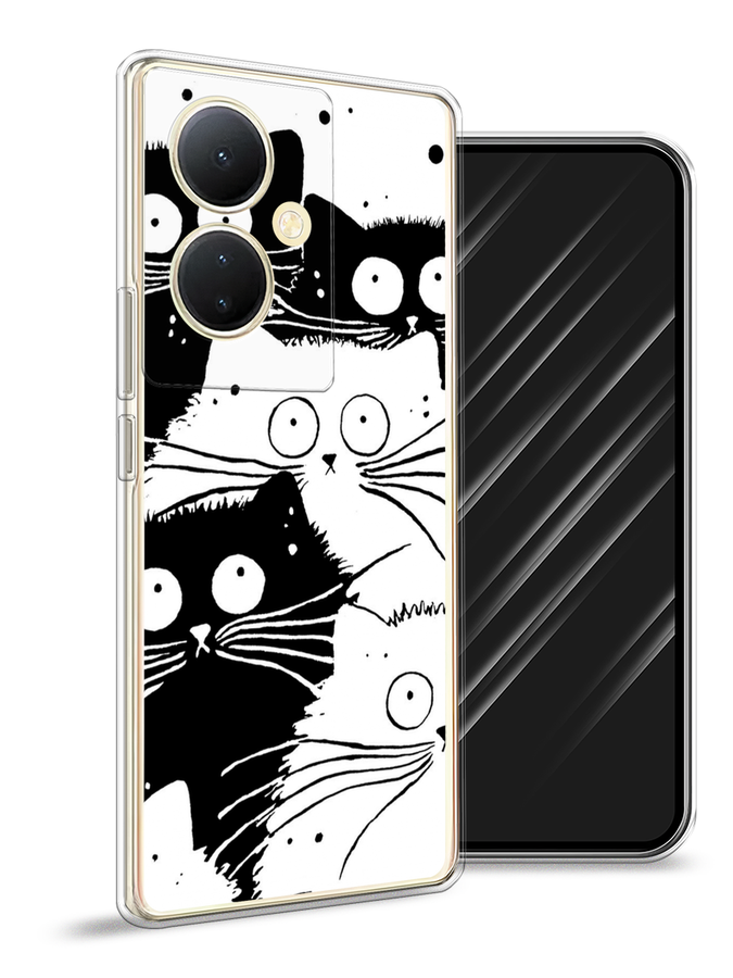 

Чехол Awog на Vivo Y78 5G (global)/V29 Lite, Черный;белый, 269050-2