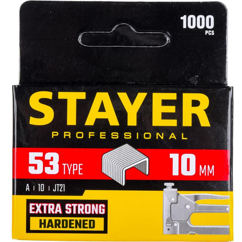 Скобы для степлера 10 мм тип 53 1000 шт STAYER 3159-10_z02, (3шт.)