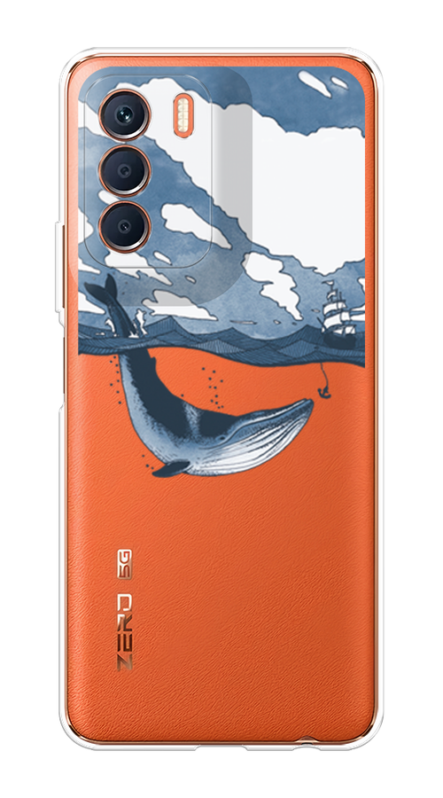 

Чехол на Infinix Zero 5G 2023 "Большой кит", Синий, 3104450-1
