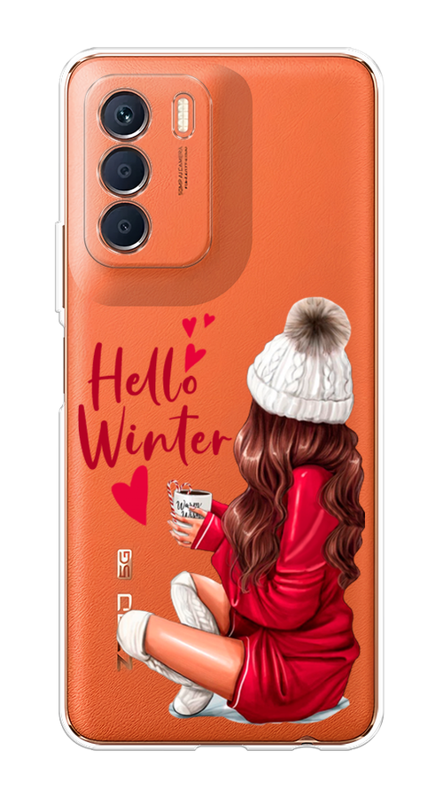 

Чехол на Infinix Zero 5G 2023 "Hello winter", Красный;белый;коричневый, 3104450-5