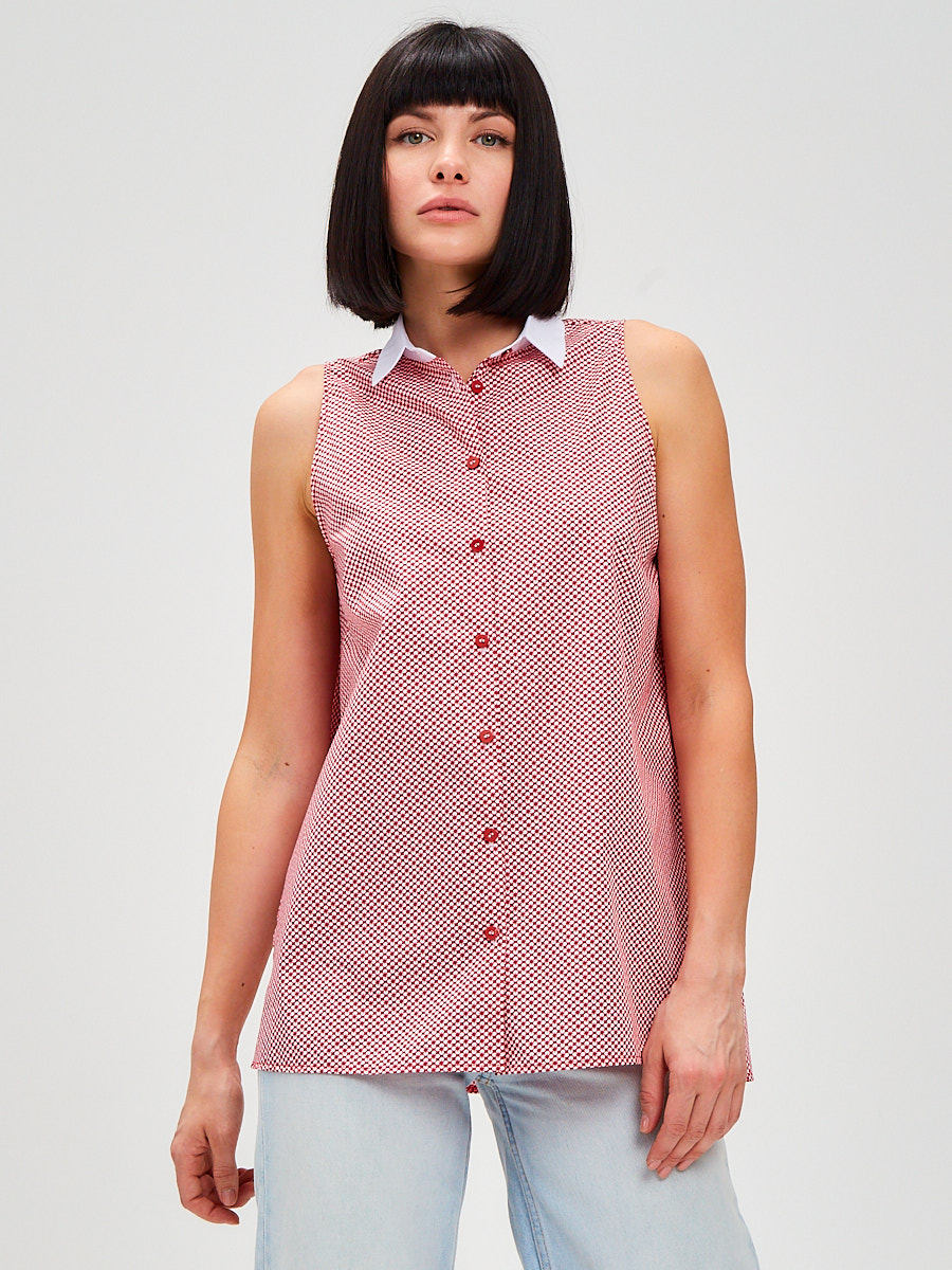 Рубашка женская KATHARINA KROSS KK-B-014WS красная 48 RU