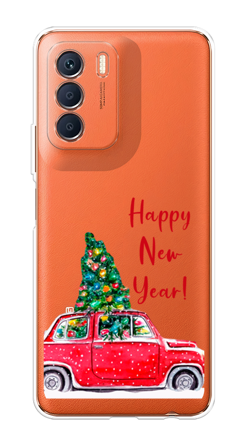 

Чехол на Infinix Zero 5G 2023 "Happy New Year", Красный;зеленый, 3104450-5