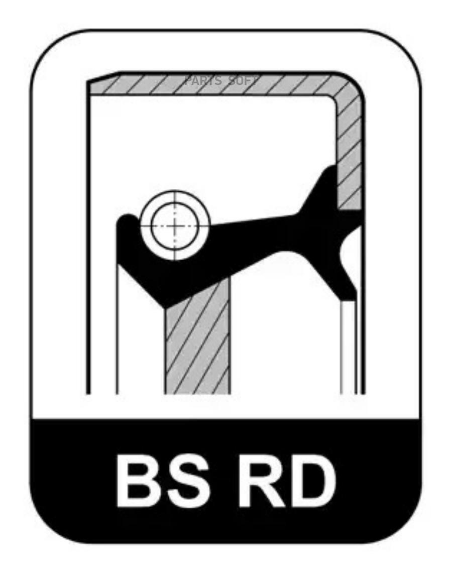 

Кольцо уплотнительное коленчатого вала 65x85x13125 BS F LA RD FPM