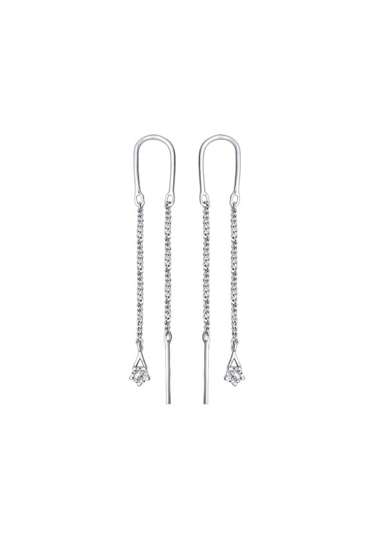 

Серьги из серебра с фианитом SOKOLOV 94020568, 94020568_k