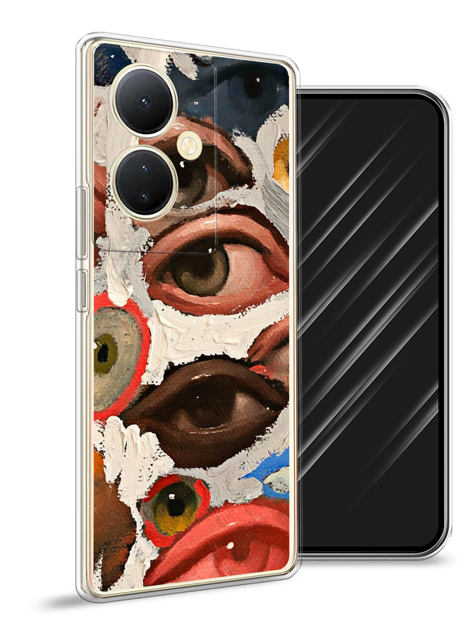 

Чехол Awog на Vivo Y78 5G /V29 Lite, Серый;бежевый;красный, 269050-7