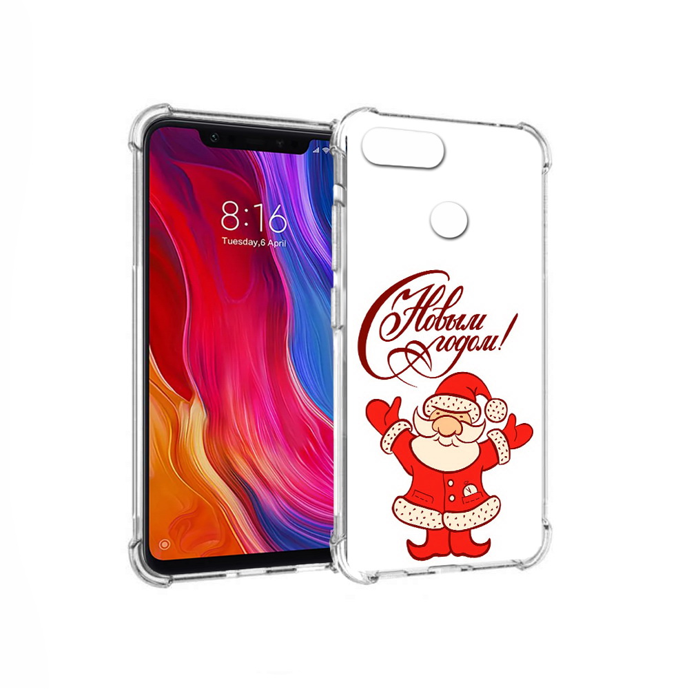 

Чехол MyPads Tocco для Xiaomi Mi 8 Lite Добрый дед мороз с новым годом 2023, Прозрачный, Tocco