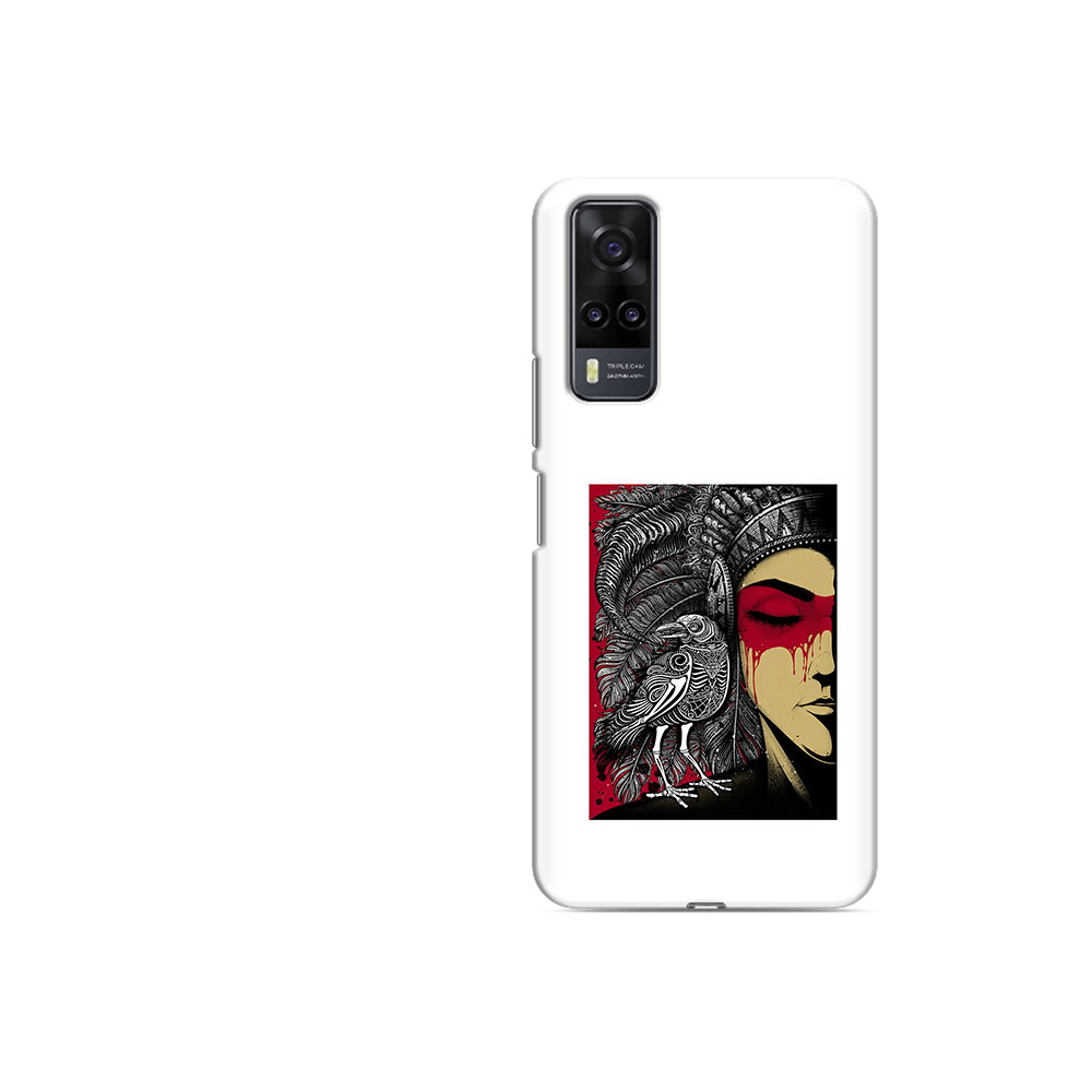 

Чехол MyPads Tocco для Vivo Y31 девушка с вороном в абстракции (PT157735.439.311), Прозрачный, Tocco