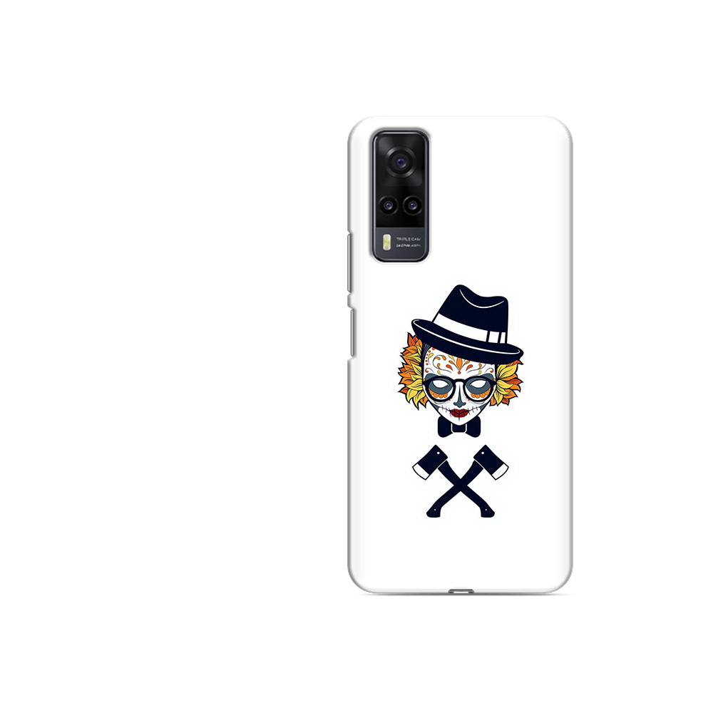 

Чехол MyPads Tocco для Vivo Y31 девушка в маске с топорами рисунок (PT157735.439.304), Прозрачный, Tocco