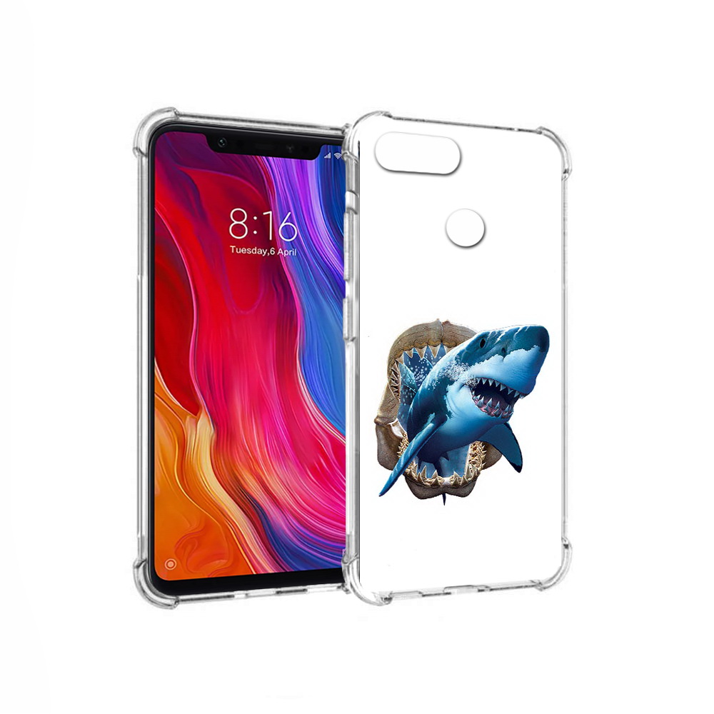 

Чехол MyPads Tocco для Xiaomi Mi 8 Lite челюсти (PT119514.309.675), Прозрачный, Tocco