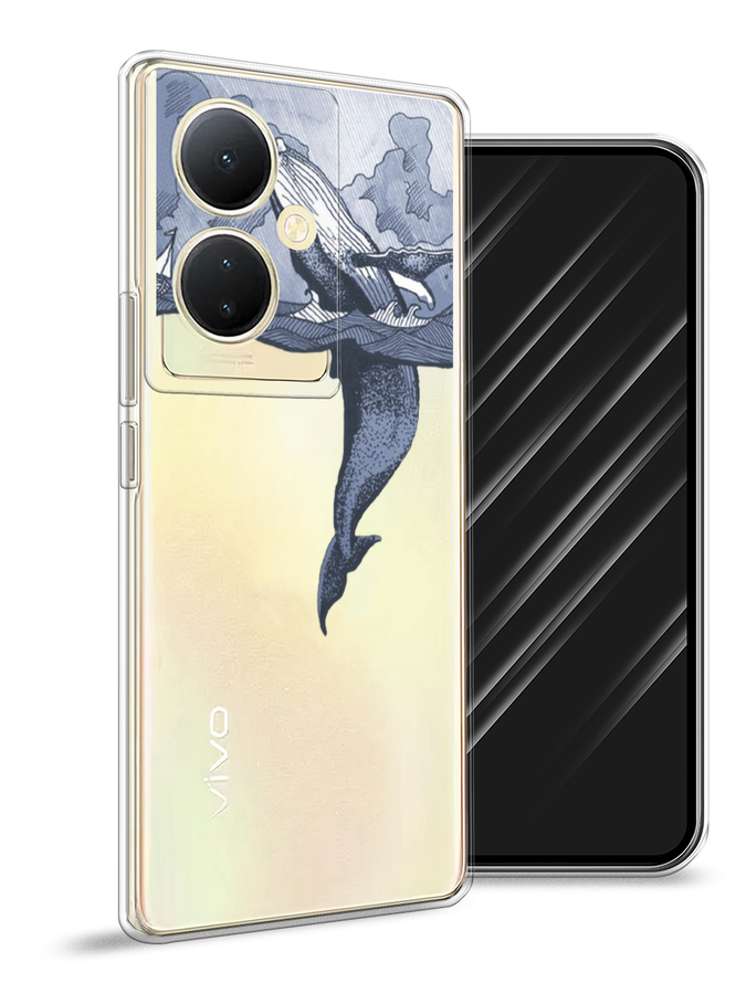 

Чехол Awog на Vivo Y78 5G (global)/V29 Lite, Голубой;черный;прозрачный, 268850-7