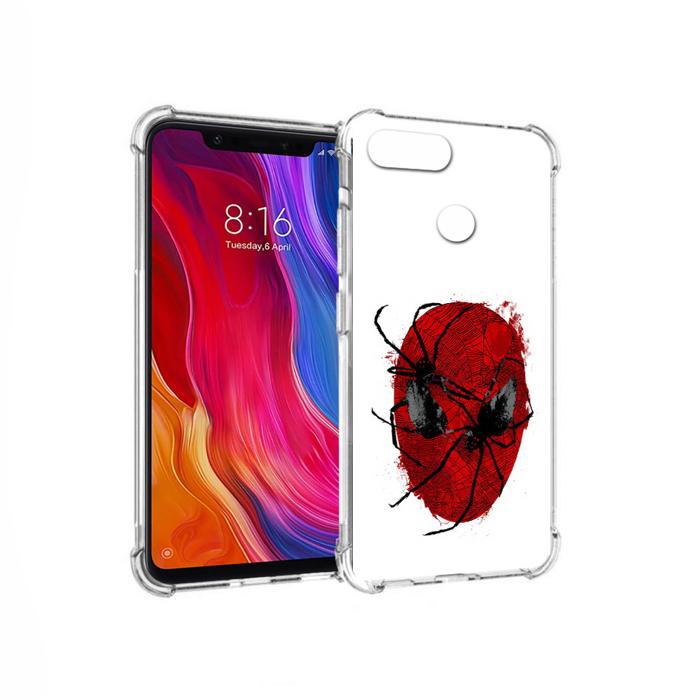 

Чехол MyPads Tocco для Xiaomi Mi 8 Lite человек паук (PT119514.309.673), Прозрачный, Tocco