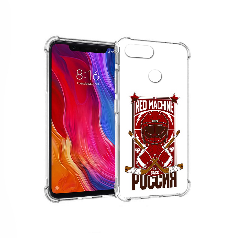 

Чехол MyPads Tocco для Xiaomi Mi 8 Lite хоккей россия (PT119514.309.666), Прозрачный, Tocco