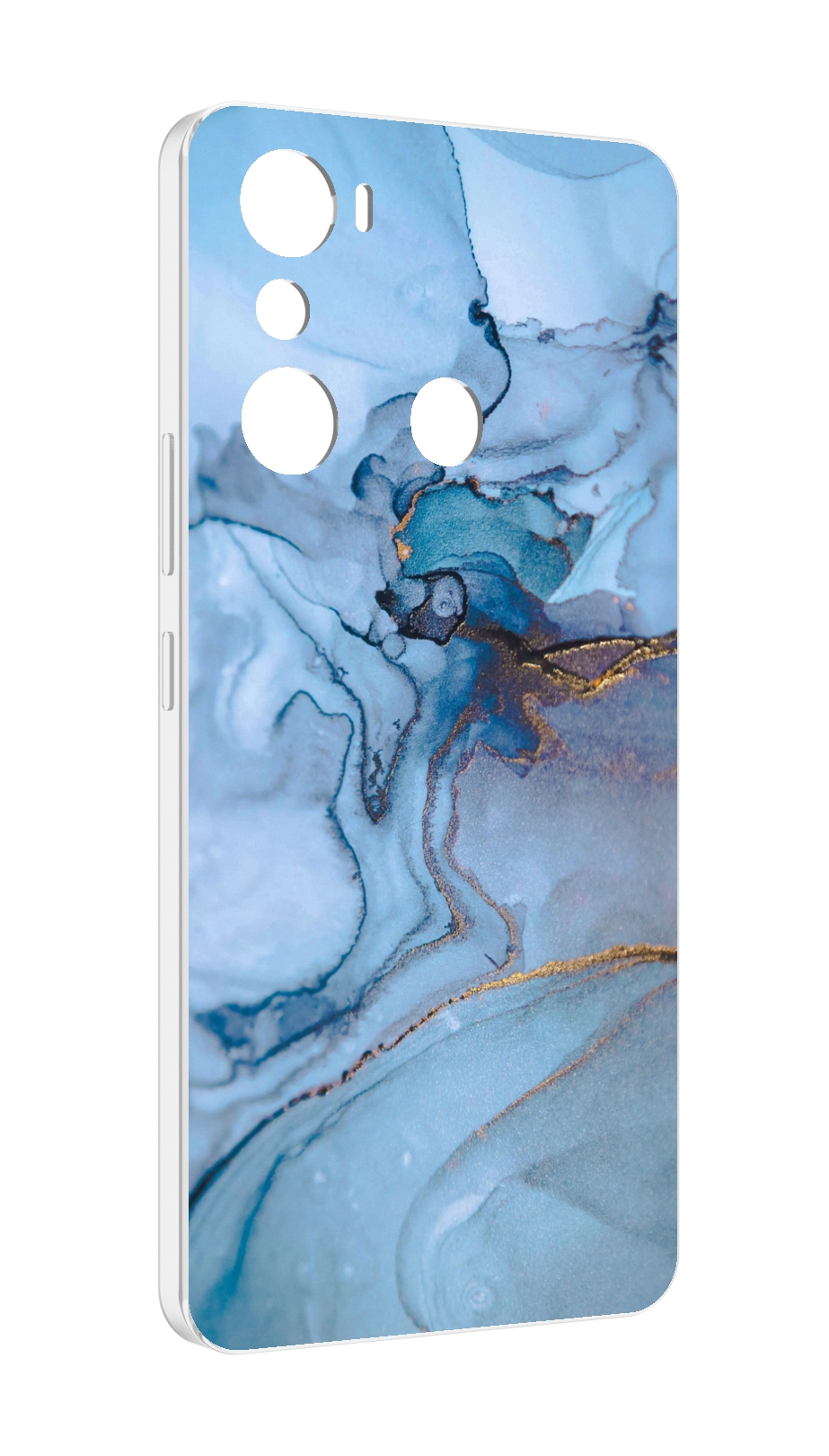 

Чехол MyPads голубой мрамор для Infinix Hot 20i, Прозрачный, Tocco