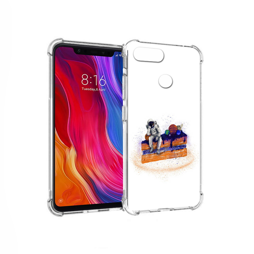 

Чехол MyPads Tocco для Xiaomi Mi 8 Lite торт с планетами (PT119514.309.648), Прозрачный, Tocco